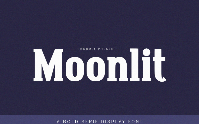 Moonlit - czcionka Bold Serif