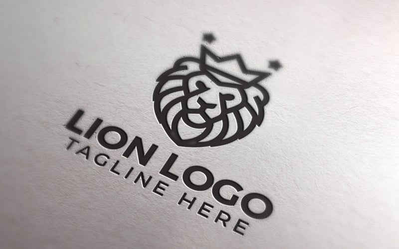 Logo Lion Maskot Logo Ukázka loga