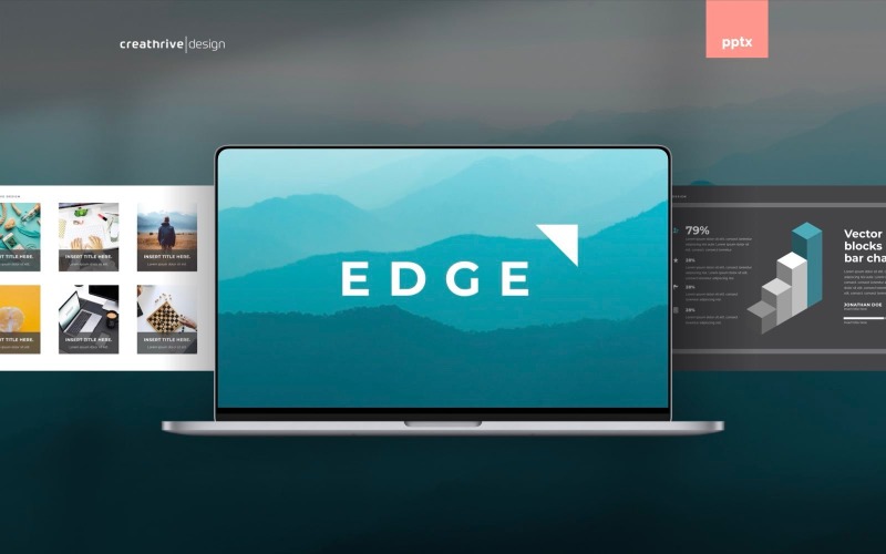 Szablon prezentacji Edge PowerPoint