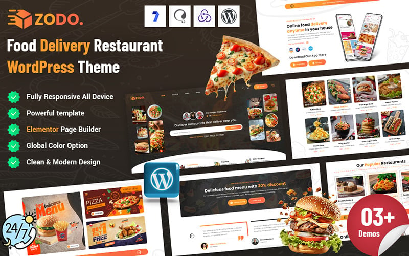 Zodo - Discover Restaurants WordPress Theme