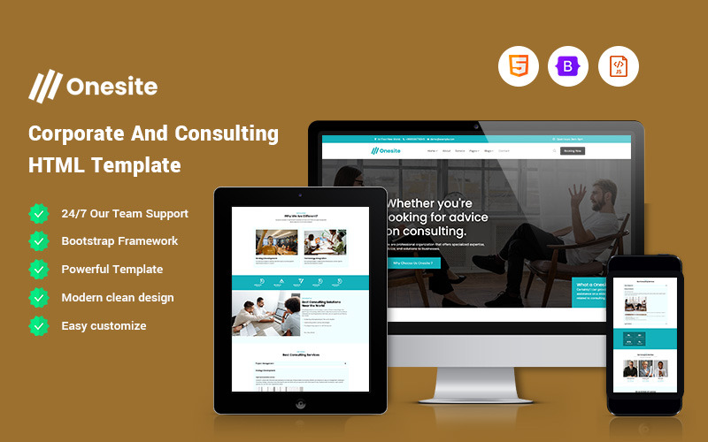 Onesite – Corporate en Consulting Website Template