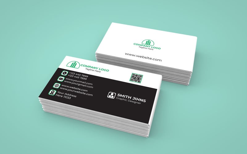 Company Business Card Templates for Professionals Design (M)