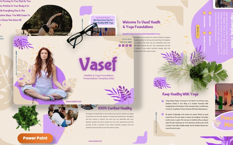 Vasef - Plantillas de PowerPoint sobre yoga