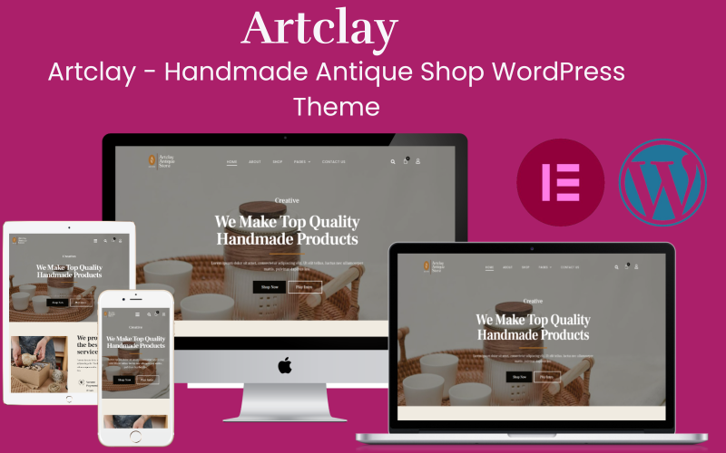 Artclay – WordPress-Theme für handgefertigte Antiquitätenläden