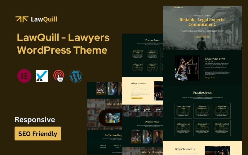 LawQuill - Motyw WordPress dla prawników