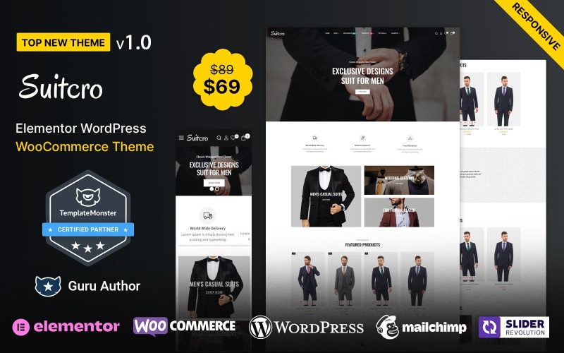 Suitcro - Tema WooCommerce para trajes, blazers, bodas y moda masculina