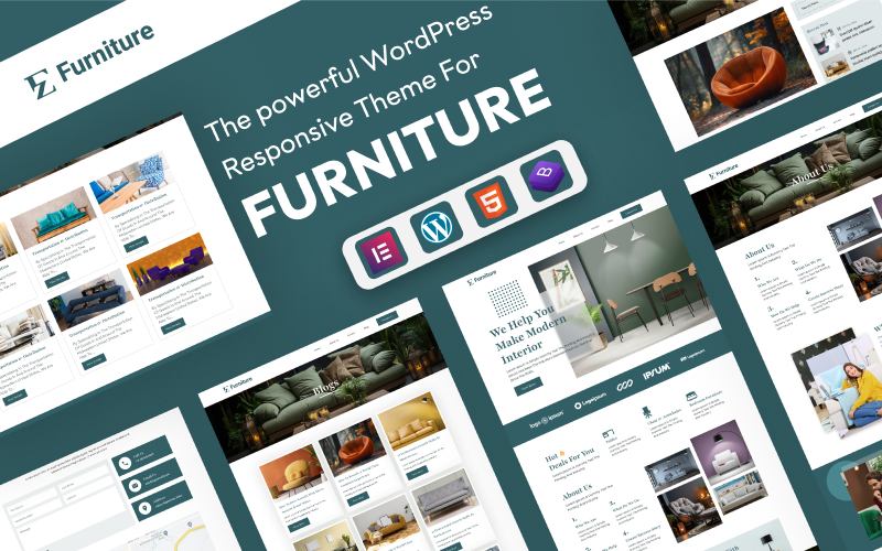 EZ Furniture – стильна тема WordPress для дизайну інтер’єру та меблевих магазинів