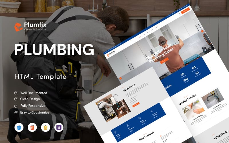 Plumfix- Plumbing Services HTML Template