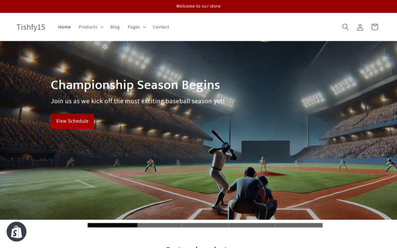 Tishfy15 – Baseball Shopify 2.0-tema