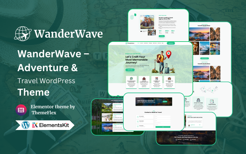 WanderWave – Adventure & Travel WordPress Theme