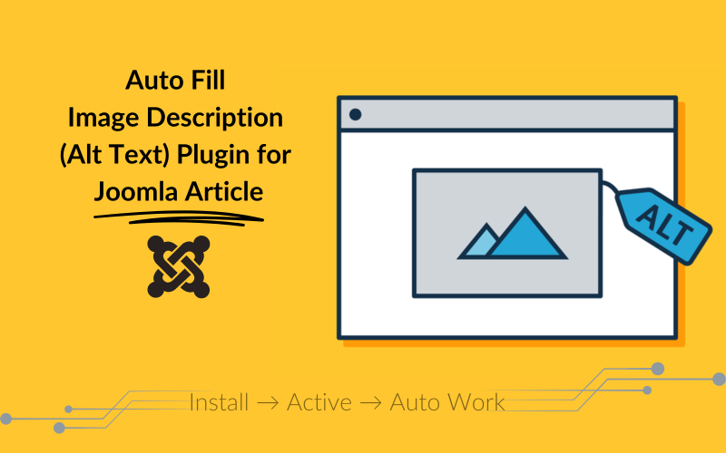 Auto Fill Image Description (Alt Text) Free Plugin for Joomla Article