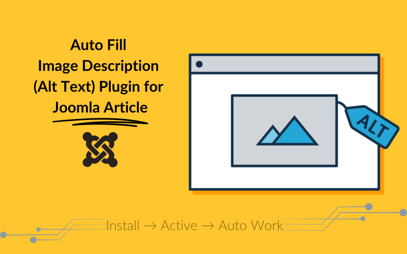 Automatisch invullen van afbeeldingbeschrijving (Alt-tekst) Gratis plug-in voor Joomla-artikel