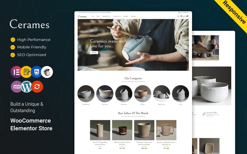 Cerames - Ceramic Pottery and Craft WooCommerce Theme