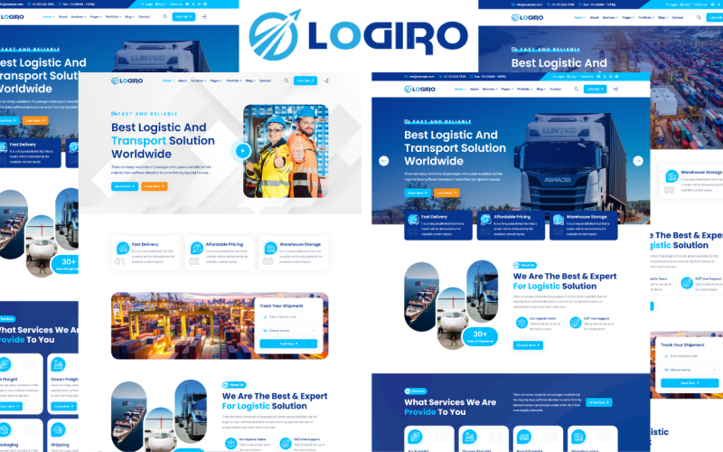 Logiro - Modèle HTML5 pour la logistique et le transport