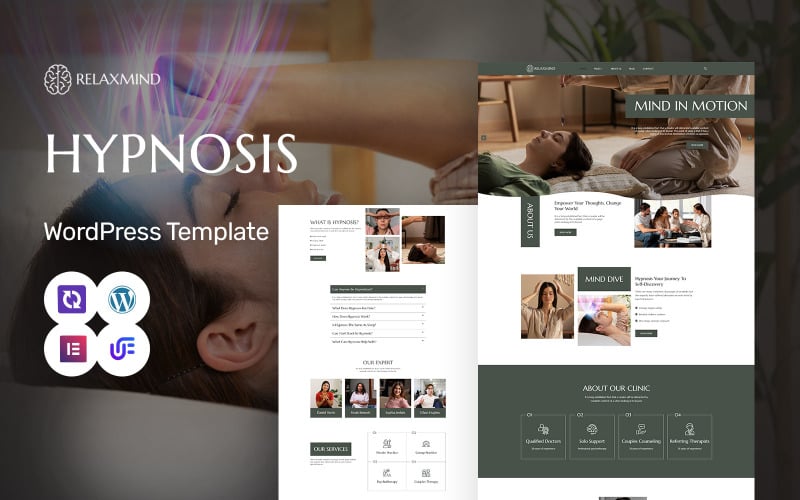 Relaxmind – WordPress-Elementor-Theme für Hypnose- und Meditationsdienste