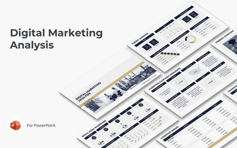 Digital Marketing Analysis PowerPoint Template