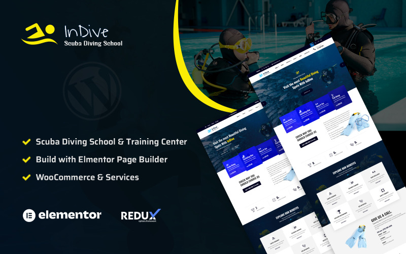 InDive - Scuba Diving WordPress-tema