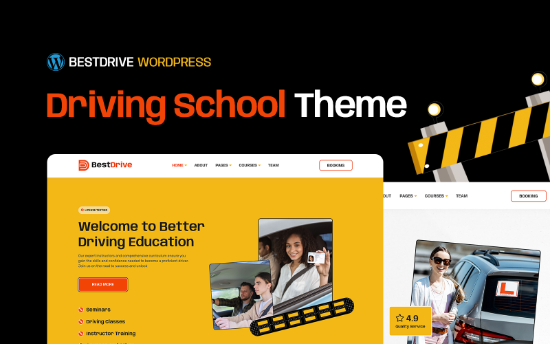 BestDrive - Motyw WordPress dla Szkoły Jazdy