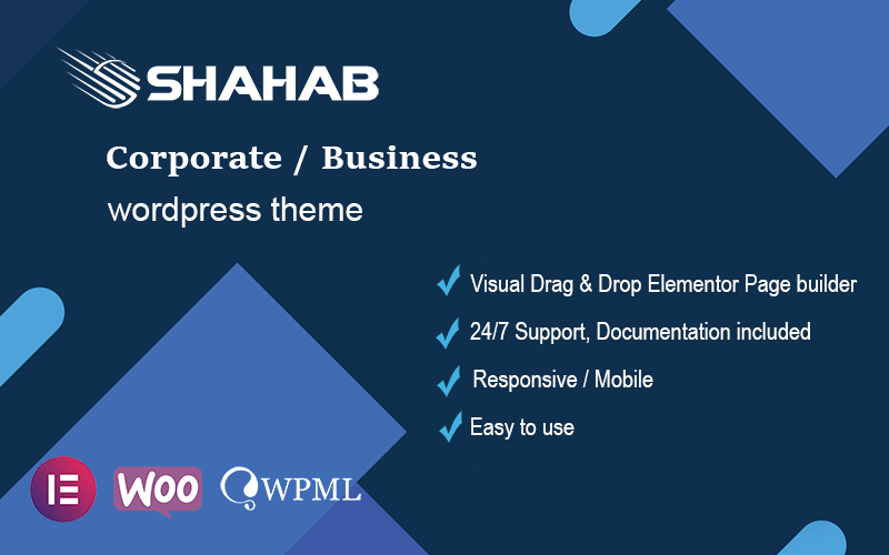 Shahab – Vállalati és üzleti WordPress téma