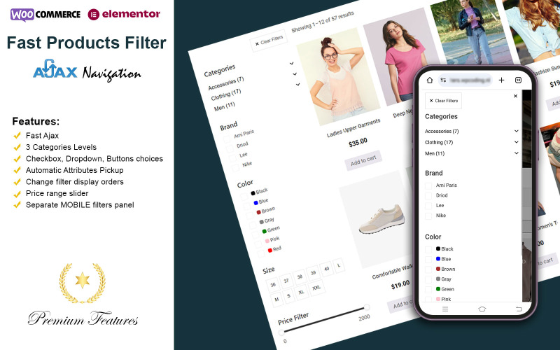 Filtro de produtos Fast Ajax