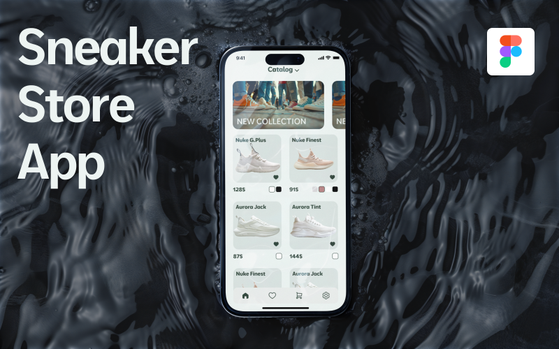 Sneake — Šablona mobilní aplikace Sneakers Store