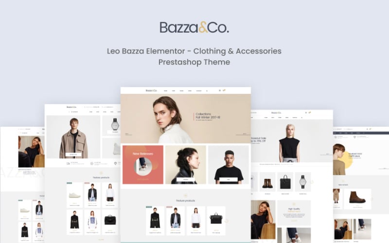 Leo Bazza Elementor - Kläder och accessoarer Prestashop-tema