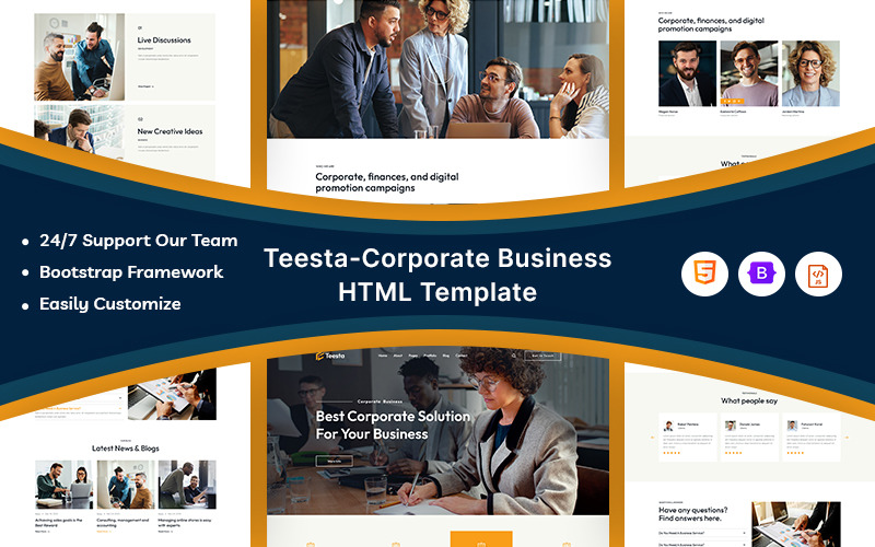 Teesta – Modèle de site Web d'entreprise