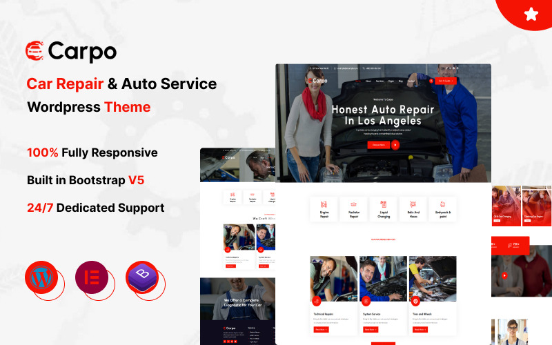 Carpo - Autoservis & Autoservis téma WordPress