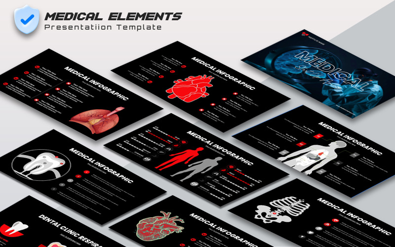 Medicinska element för alla villkor & kortpresentation