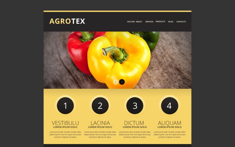 Template Drupal Vegetable Farm