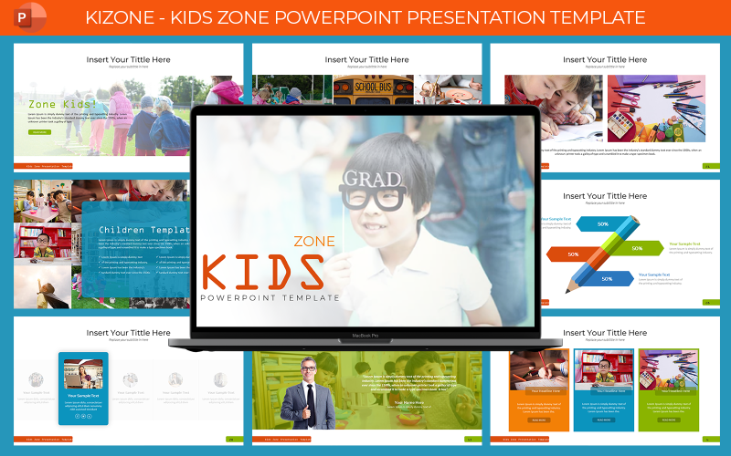 Kizone - Modèle de présentation de la zone pour enfants