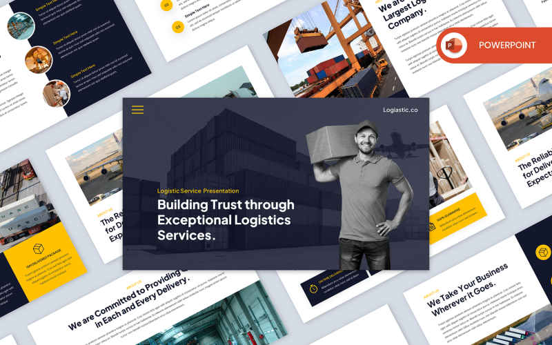 Logiastic - Logistic Service PowerPoint Template