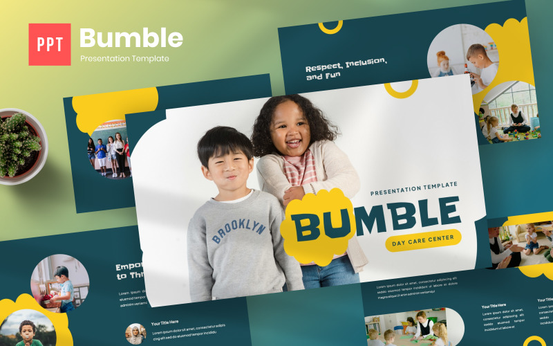 Bumble – Plantilla de PowerPoint para guardería