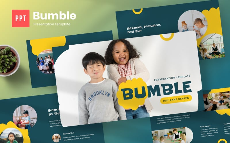 Bumble – šablona PowerPoint Day Care Center