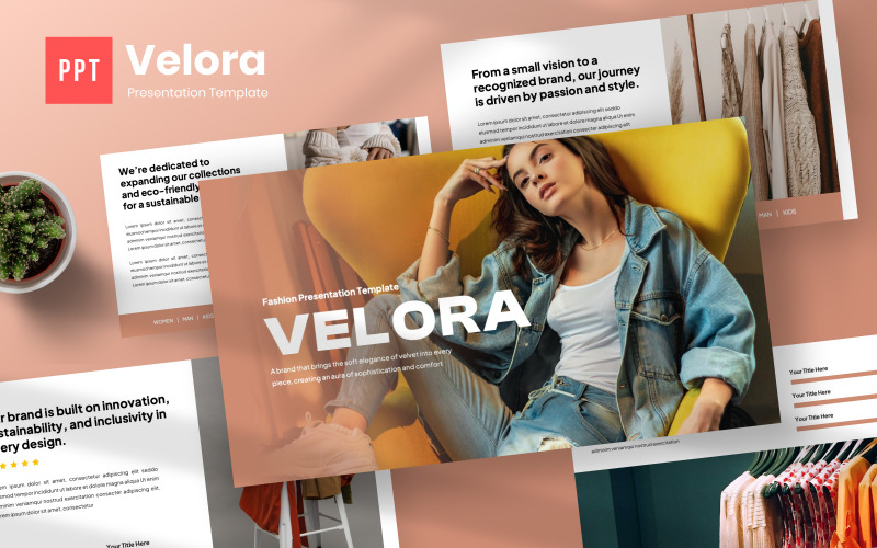 Velora - Modèle PowerPoint sur la mode