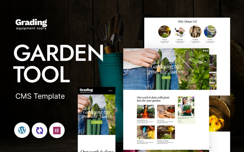 Classement - Thème WordPress réactif polyvalent pour outils de jardin