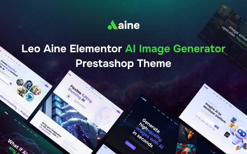 Leo Aine Elementor - Generator obrazów AI Motyw Prestashop