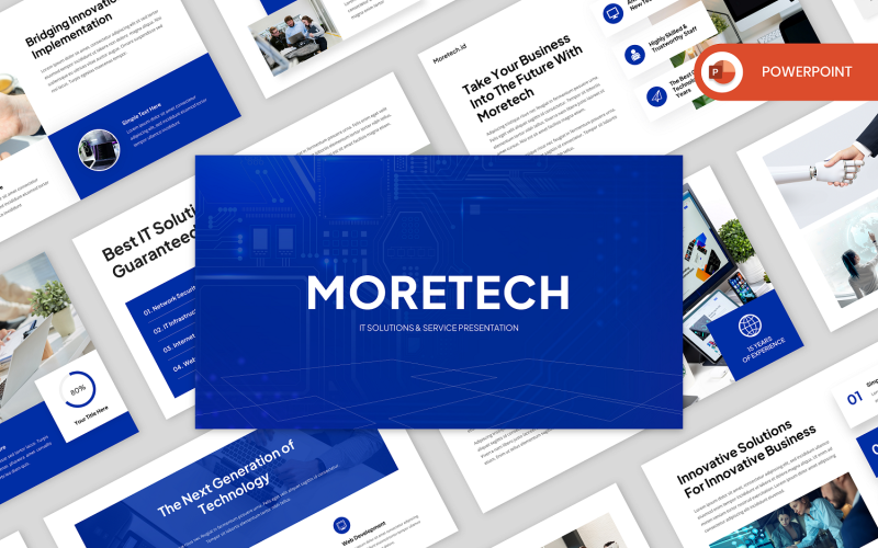 Moretech - PowerPoint de soluções e serviços de TI