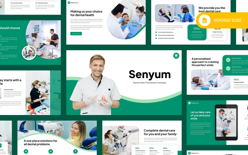 Senyum - Dental Clinic Google Slide Template