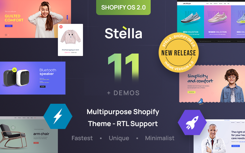 Stella – багатоцільова тема Shopify OS 2.0 – підтримка RTL