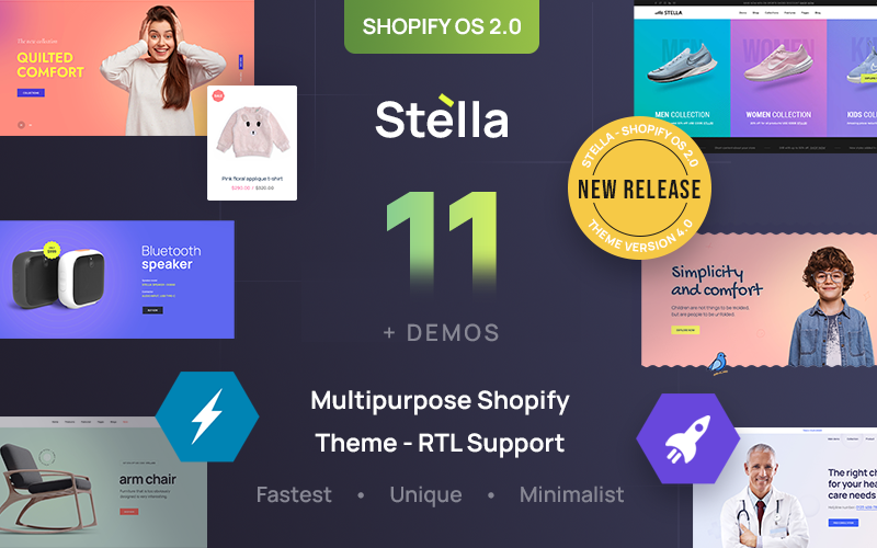 Stella - Çok Amaçlı Shopify OS 2.0 Teması - RTL Desteği