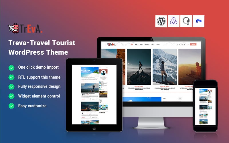 Téma WordPress Treva - Travel Tourist