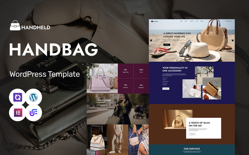 Handheld - тема WordPress Elementor для сумок и модных аксессуаров
