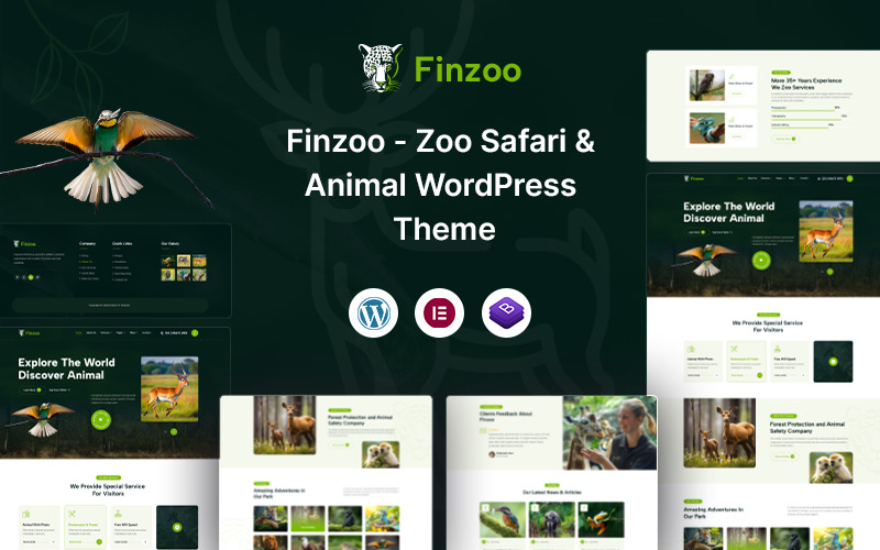 Finzoo – Zoo Safari & Animal WordPress Téma