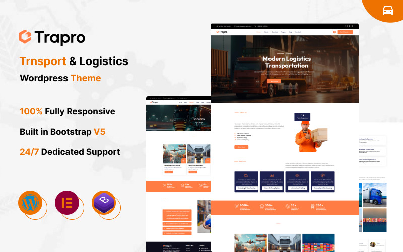 Trapro - Téma Wordpress Transport & Logistics