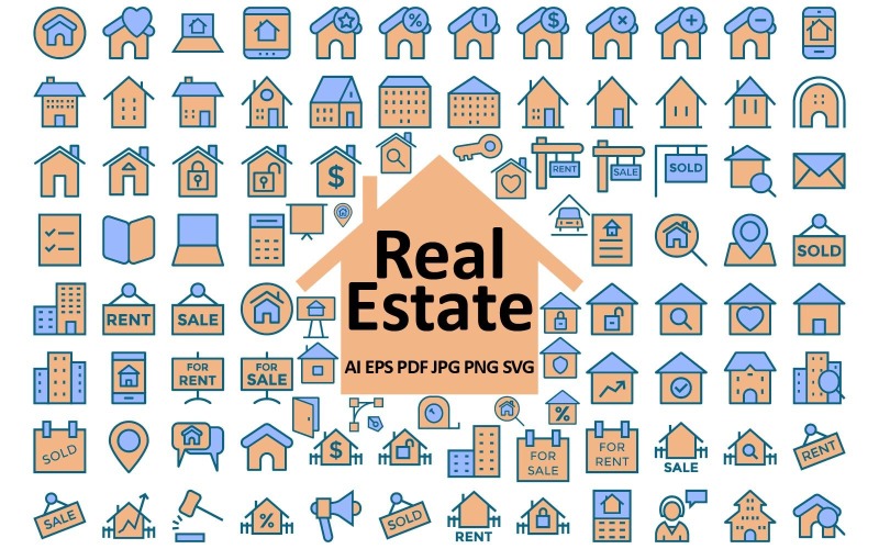 Comprehensive Real Estate Icon Collection