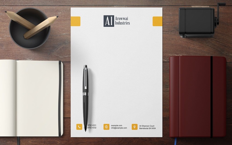 Elegant Letterhead Design for Formal Business Communications