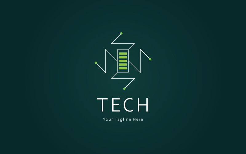 Tech S Letter Logo Design