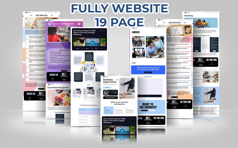 Digital Marketing Agency Template, 19 page.