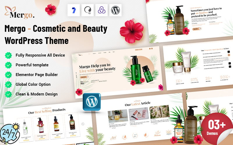 Mergo - Motyw WordPress dla branży kosmetycznej i urodowej